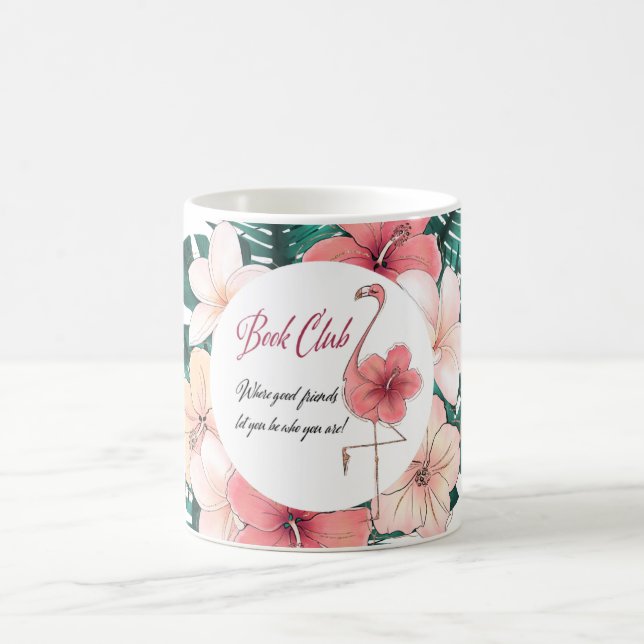 Flamingo för rosor för vänskapvänbokklubb kaffemugg (Center)