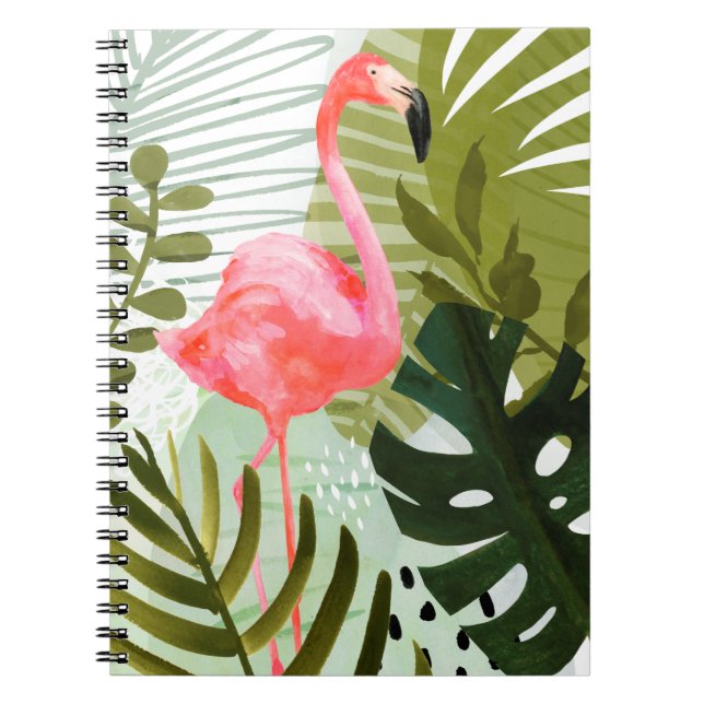 Flamingo Forest Anteckningsbok (Framsidan)