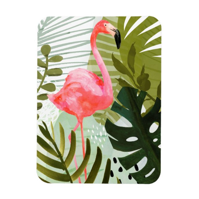 Flamingo Forest Magnet (Vertikal)