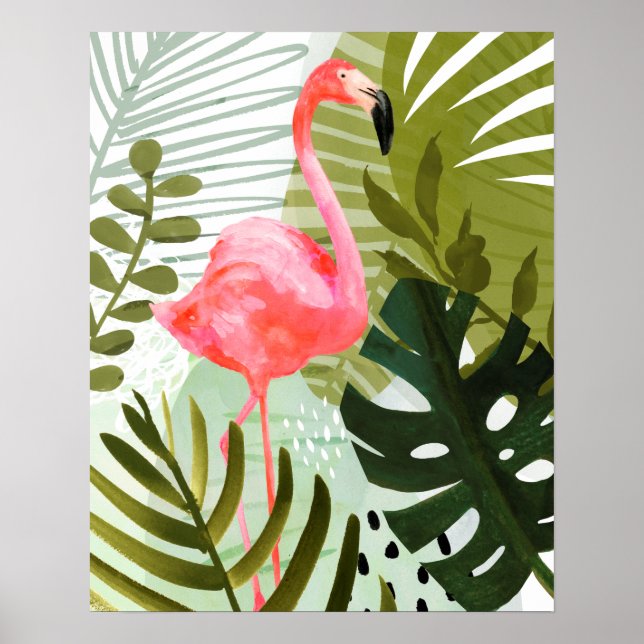 Flamingo Forest Poster (Framsidan)