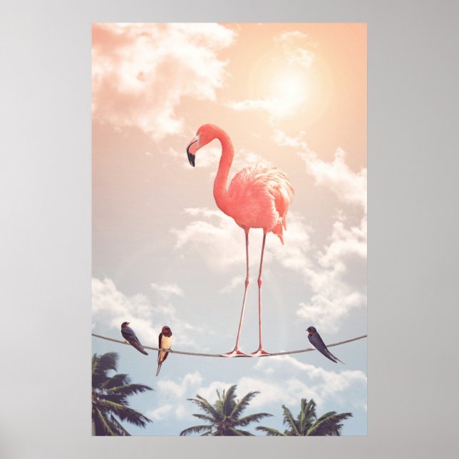 FLAMINGO & FRIENDS POSTER (Framsidan)