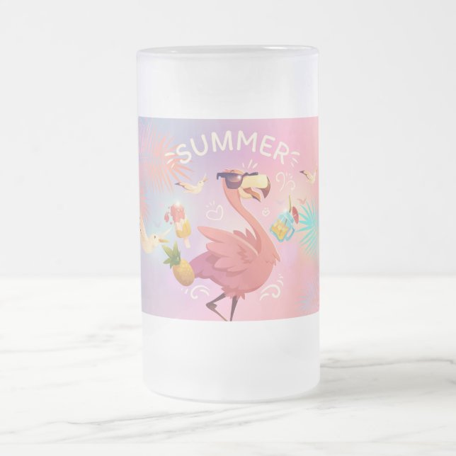 Flamingo Frostat Ölglas (Center)