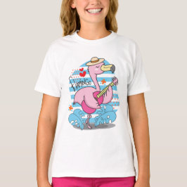 Flamingo Funny Cute Girl T Shirt