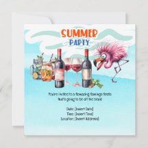 Flamingo Funny design för party