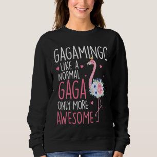 Flamingo Gagamingo som en normal Gaga Blommig Mor T Shirt