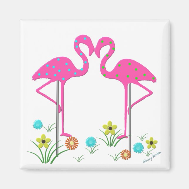 Flamingo Garden Magnet (Framsidan)
