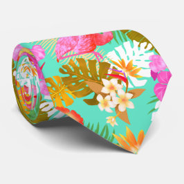 Flamingo Garden Teal Slips