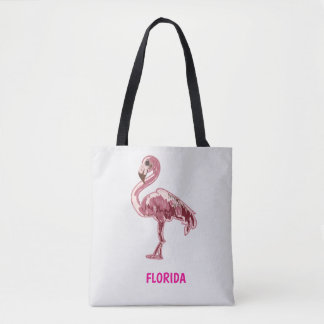 Flamingo gemalter pinker Flamingo  Tygkasse
