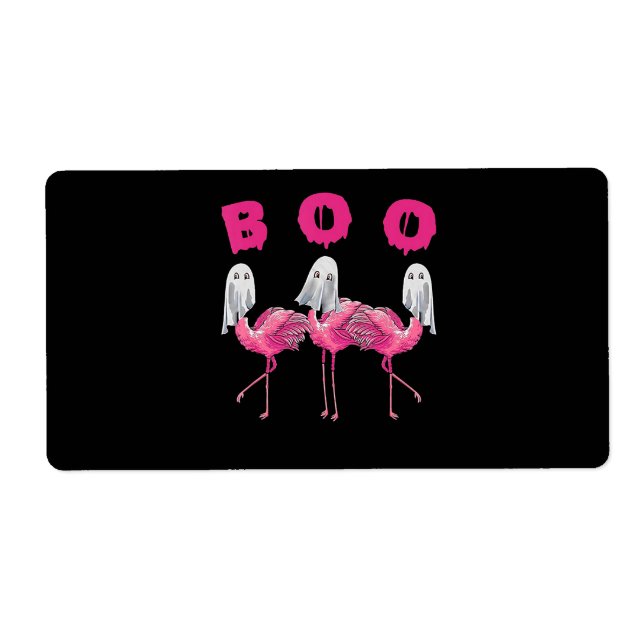 Flamingo | Ghost Flamingo Boo Halloween Costume Fraktsedel (Framsidan)