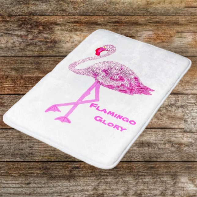 Flamingo Glory Badrumsmatta (A fun bath mat for your bathroom!)