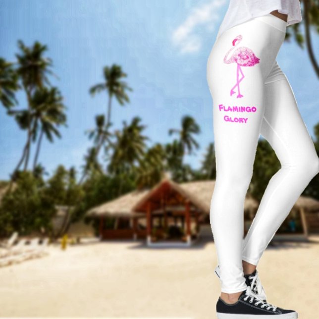 Flamingo Glory Leggings (Set your own style, wearing these Flamingo Glory Leggings!)