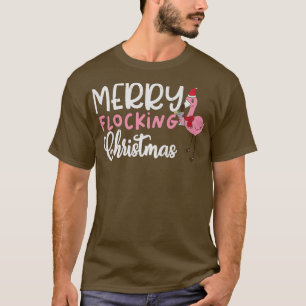 Flamingo God jul i juli, Santa Cap Funny T Shirt