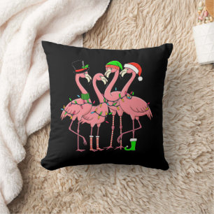 Flamingo God Jul Rolig Flamingo Älskare Present Kudde