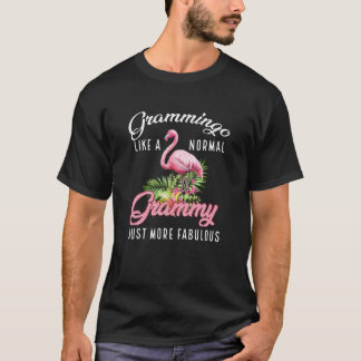 Flamingo Grammingo som en vanlig Grammy Gifts Funn T Shirt