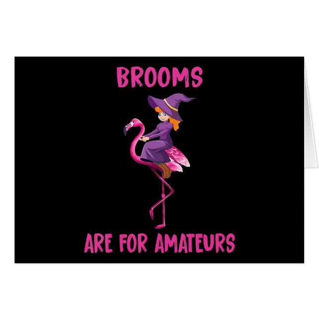 Flamingo | Halloween costume Flamingoween Hälsningskort (Framsidan Horizontal)