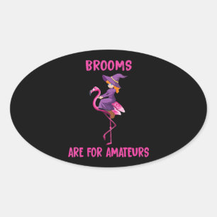 Flamingo Halloween costume Flamingoween Ovalt Klistermärke