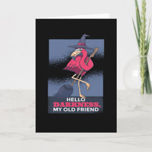 Flamingo Halloween för Halloween Kort
