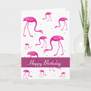 Flamingo Hälsning Kort