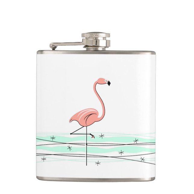 Flamingo Havsförpackad kolv Fickplunta (Framsidan)