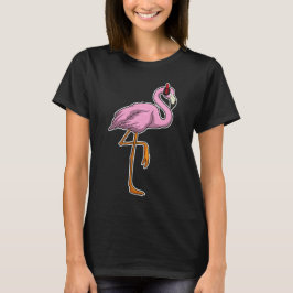 Flamingo Headphone Music T Shirt
