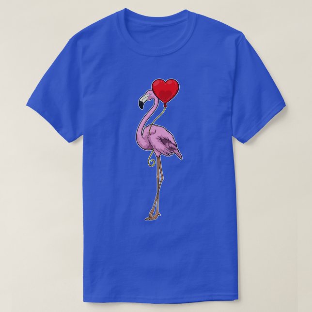Flamingo Heart Balloon T Shirt (Design framsida)