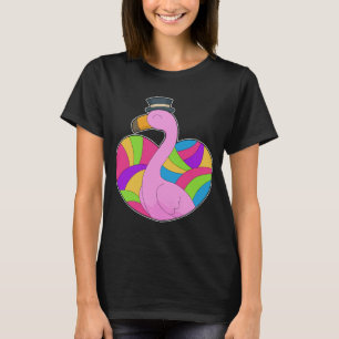 Flamingo Heart T Shirt