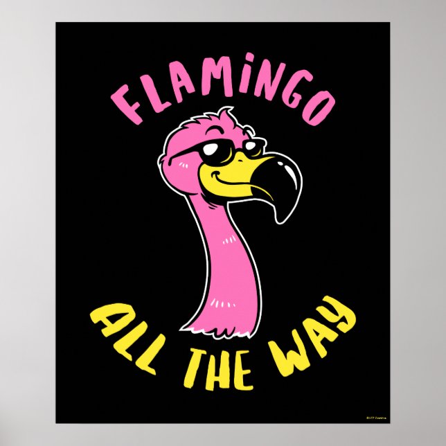 Flamingo hela vägen poster (Framsidan)