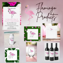 Flamingo Henparty Jag är den flockande bruden Bagagebricka