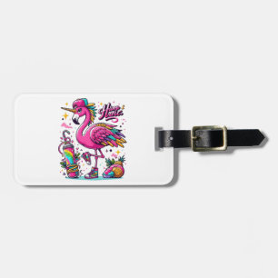 Flamingo hiphop bagagebricka
