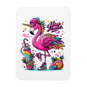 Flamingo hiphop magnet