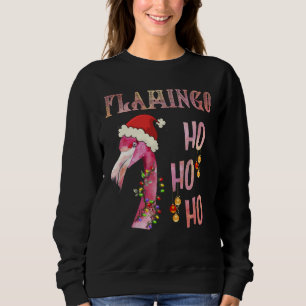 Flamingo Ho Ho Ho Ho God jul Rosa Santa's Hat T Shirt