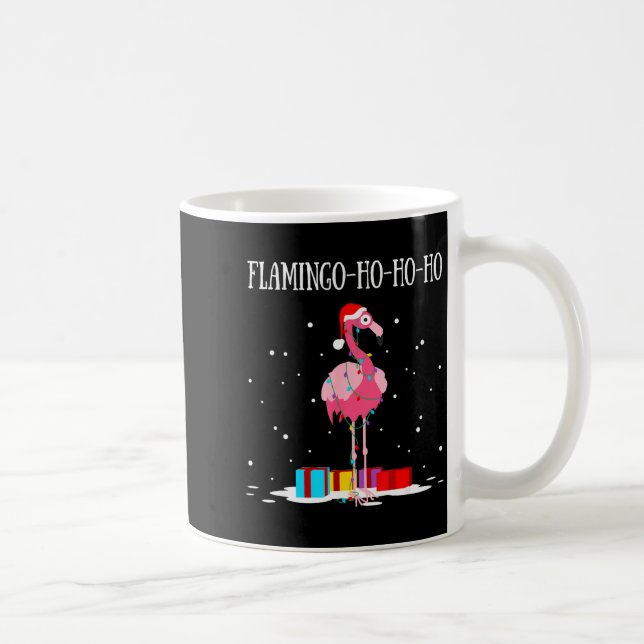 Flamingo Ho Ho Ho Nk Christmas Tree Lights Chain X Kaffemugg (Höger)