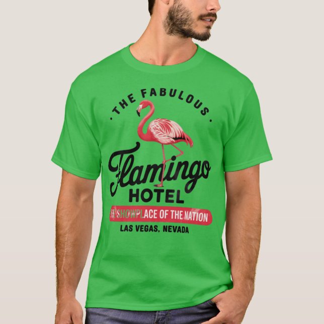 Flamingo Hotel (2) T Shirt (Framsida)