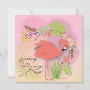 Flamingo Hugs-kort