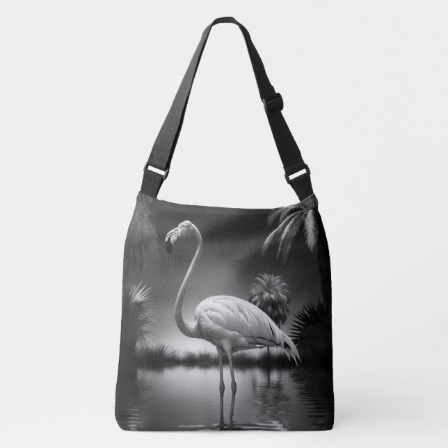 Flamingo i Bassäng Axelväska (Framsida)