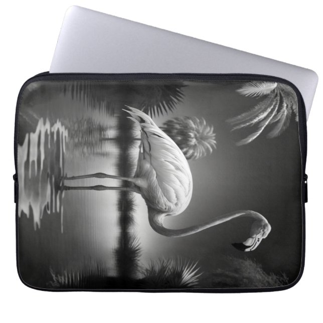 Flamingo i Bassäng Laptop Fodral (Framsidan)