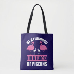 Flamingo i ett stift av svin-18716 tygkasse