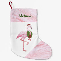 Flamingo i Santa Hat-Anpassningsbarnas julklapp