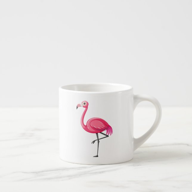 Flamingo i tecknad stil-23654 espressomugg (Höger)