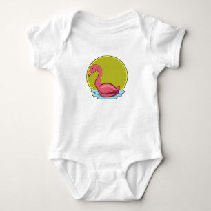 Flamingo i Vatten med Sol T Shirt
