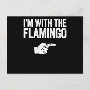 Flamingo   IM med matchande Flamingo Inbjudan Vykort