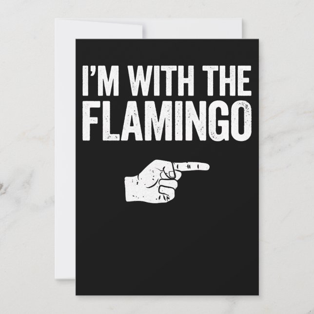 Flamingo | IM med matchande Flamingo Spara Datumet (Framsida)