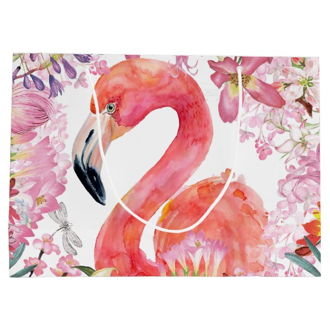 Flamingo in Flower Jungle - Summer Mönster (Baksidan)