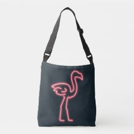 Flamingo in Neon Rosa Axelväska