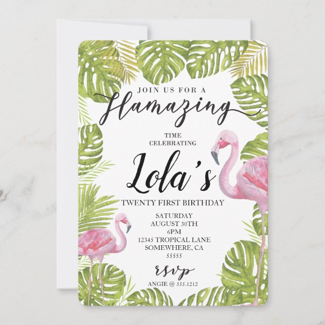 FLAMINGO INBJUDAN (Framsida)