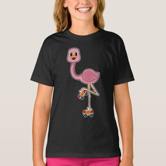 Flamingo Inline rockor T Shirt (Framsida)