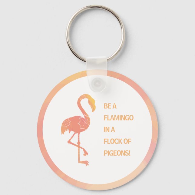 Flamingo-inspirationsoffert Nyckelring (Framsida)