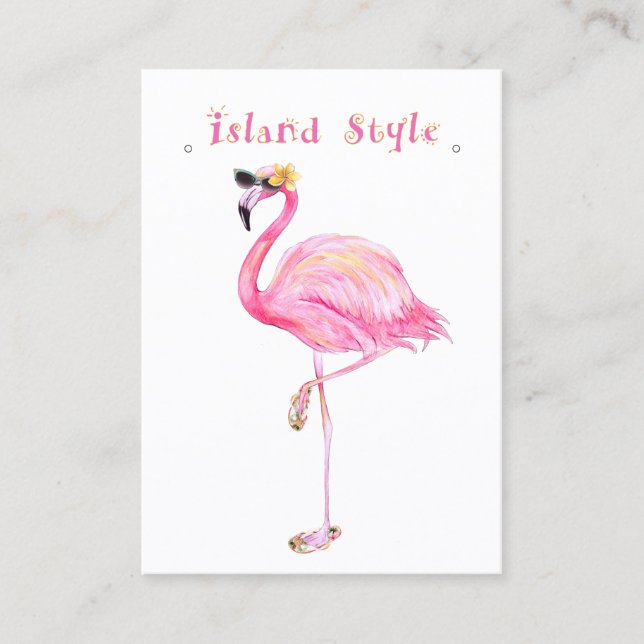 Flamingo Island Stil Visitkort (Framsida)