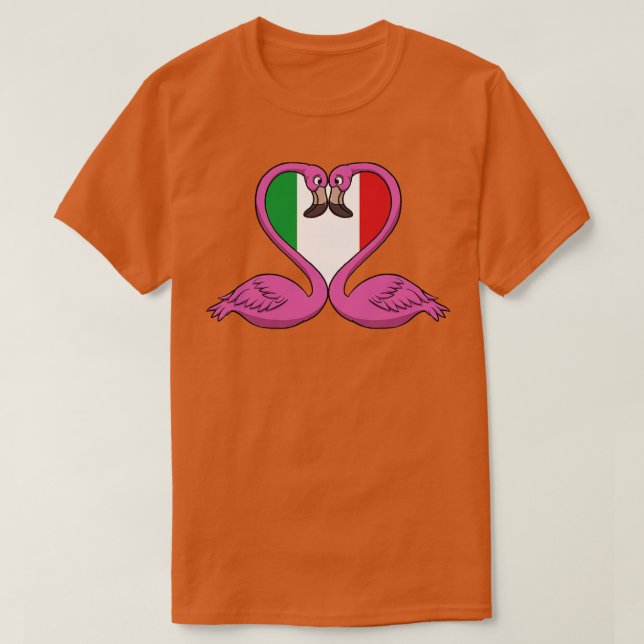 Flamingo-Italien T Shirt (Design framsida)