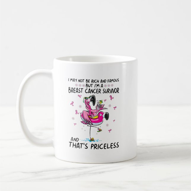 Flamingo jag kanske inte är Rick och Berömd jag är Kaffemugg (Vänster)